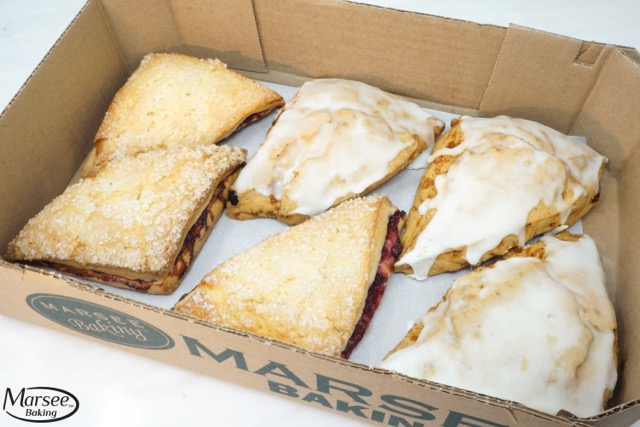 Assorted Scones - Large - 3 each lemon ginger, raspberry - 6ct